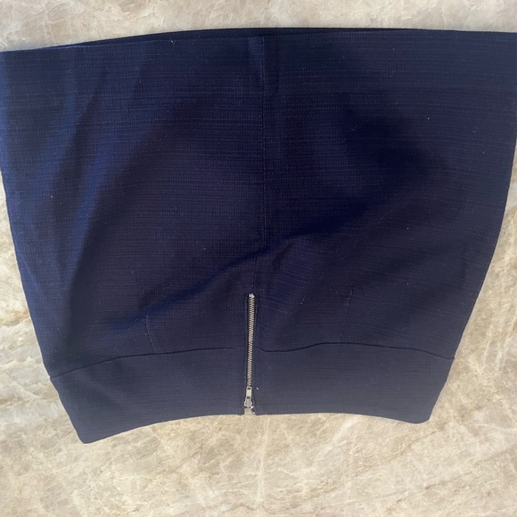 J. Crew Classic Mini Skirt in Textured Navy - Picture 3 of 3